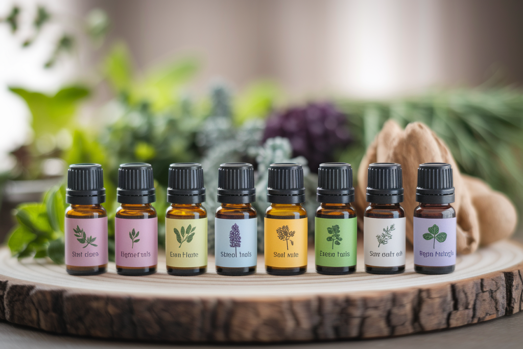 bouteilles-verre-huiles-essentielles-herbes