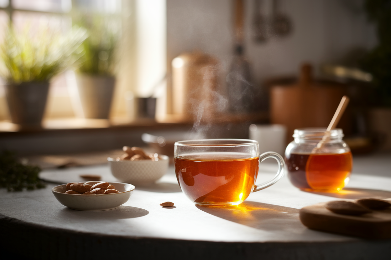 cuisine-fenetre-tasse-the-miel