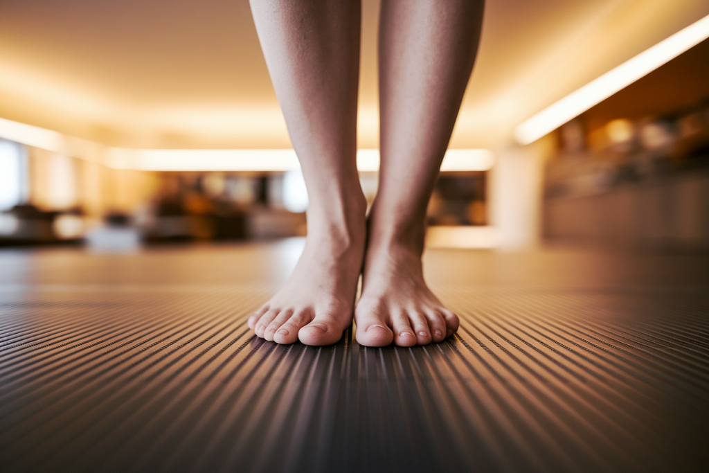gros-plan-pieds-plancher-bois-mouvement