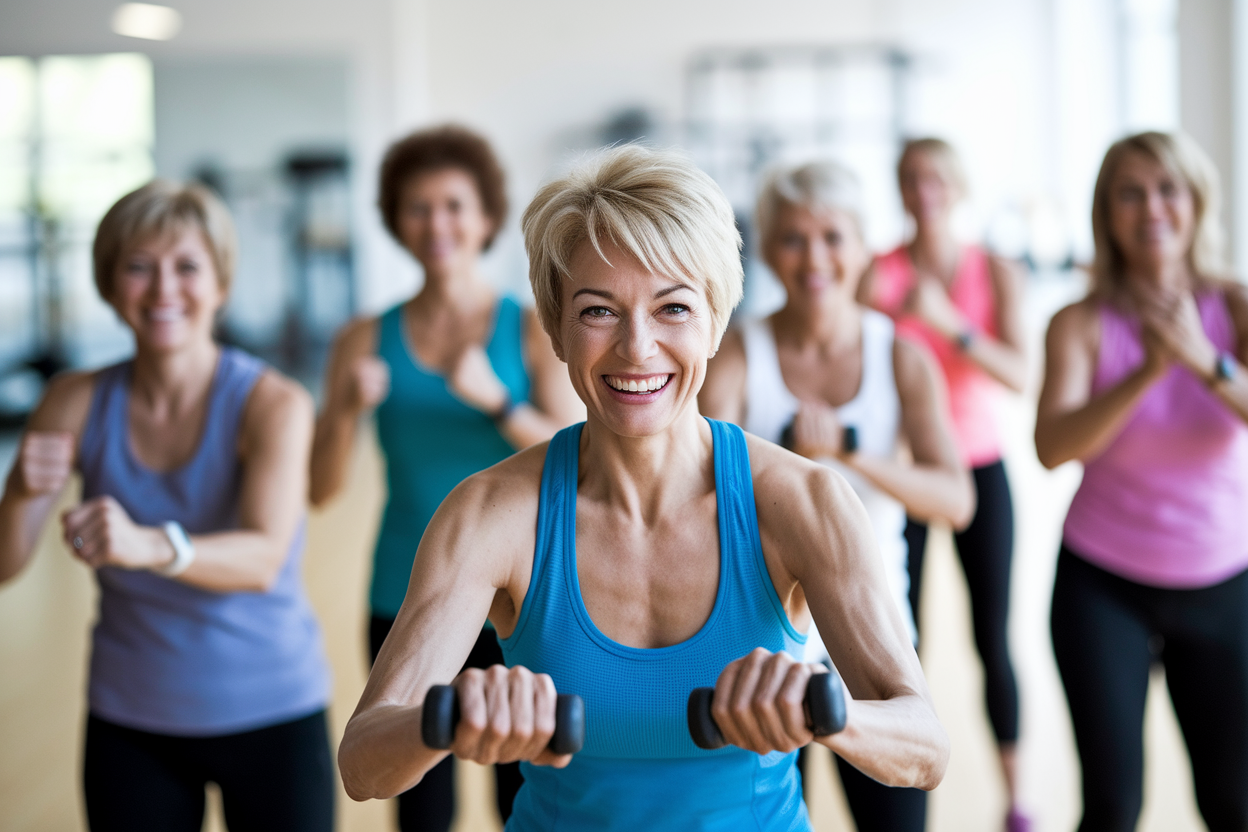 groupe-femmes-salle-sport-halteres