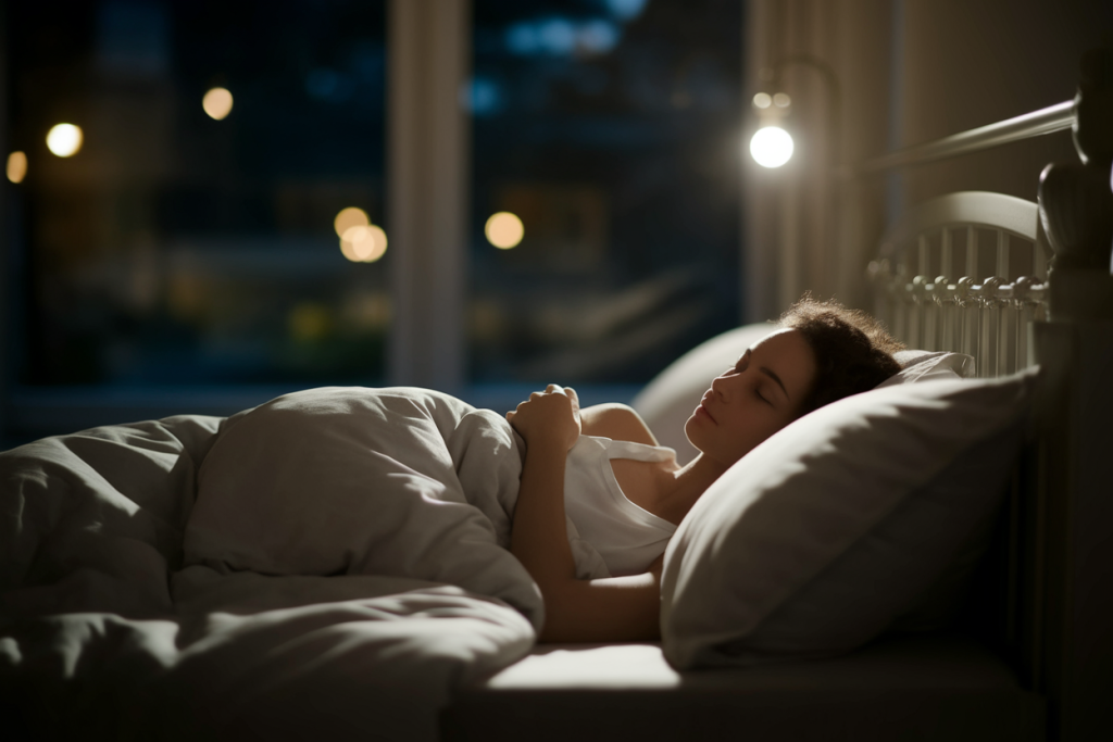 chambre-nuit-lit-personne-endormie