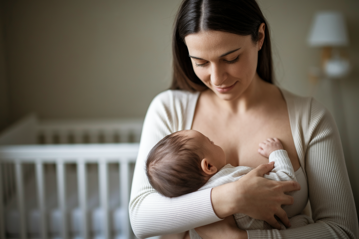 mere-allaitante-bebe-nurserie-floue