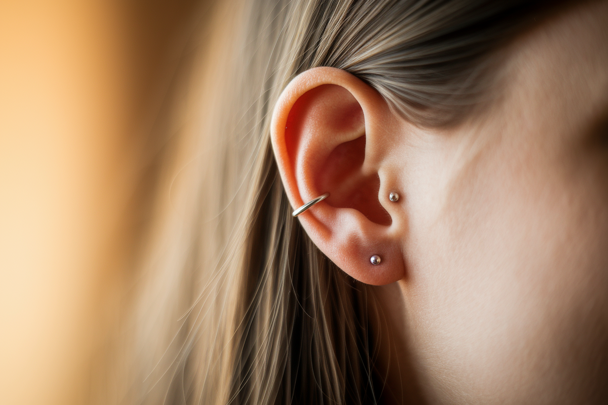 oreille-piercing-conque-lumiere-douce