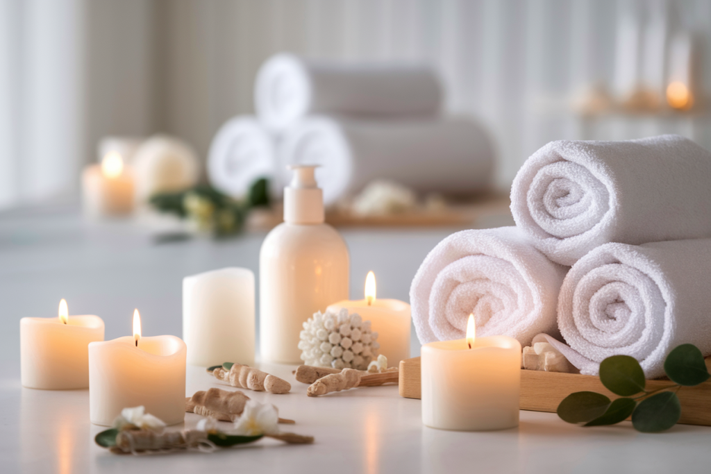 spa-minimaliste-serviettes-bougies-soins