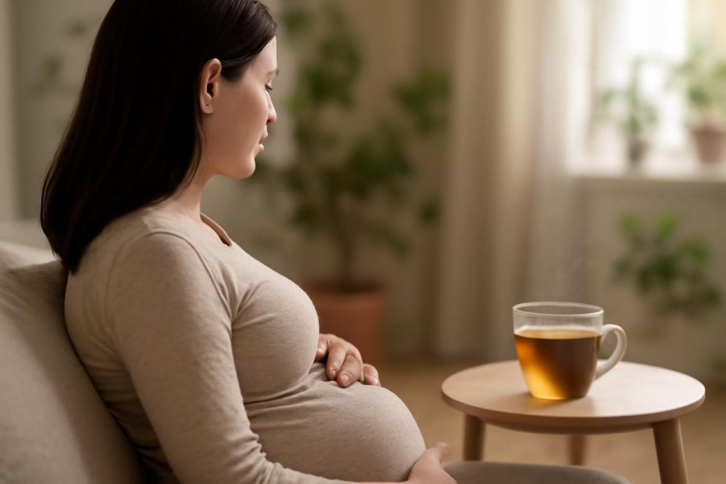 femme-enceinte-salon-lumineux-plantes