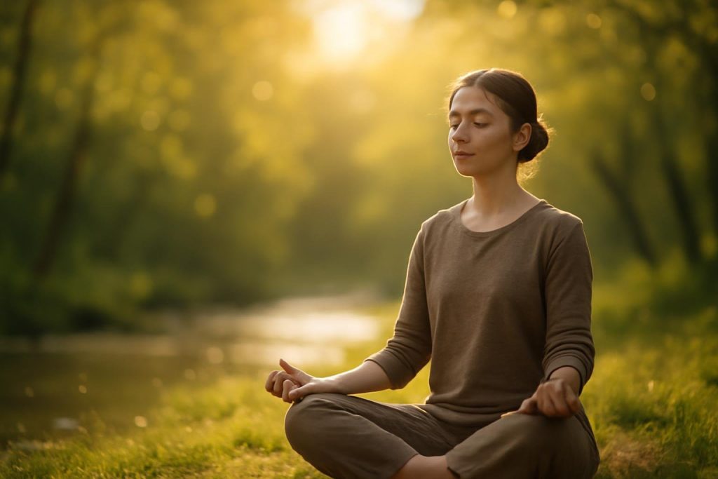 personne-meditation-nature-lumiere-apaisante