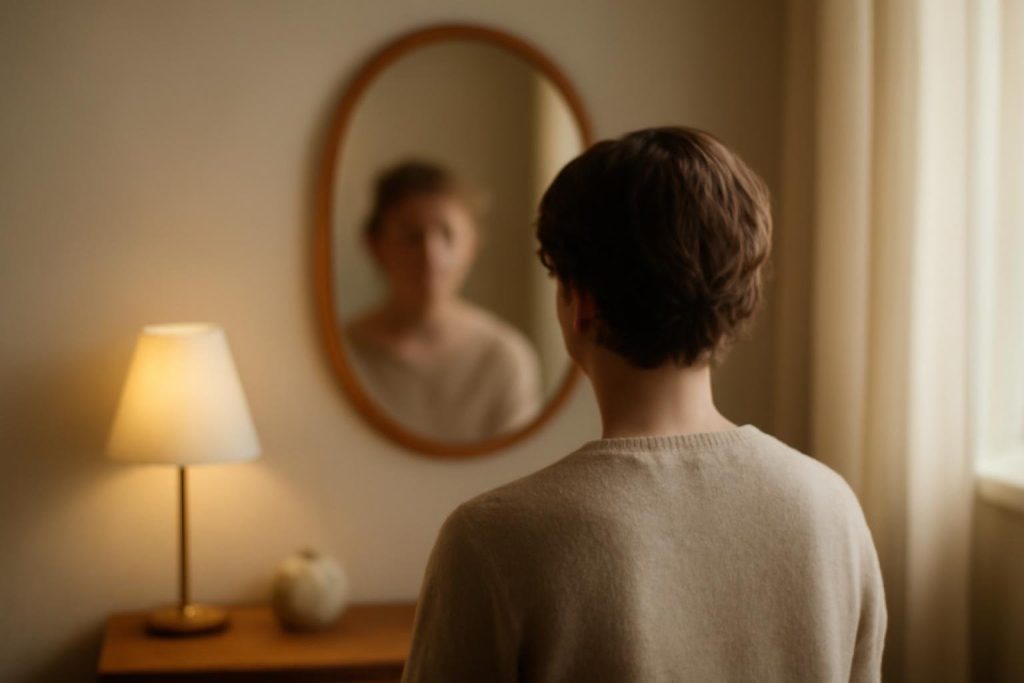 personne-miroir-piece-ambiance-calme