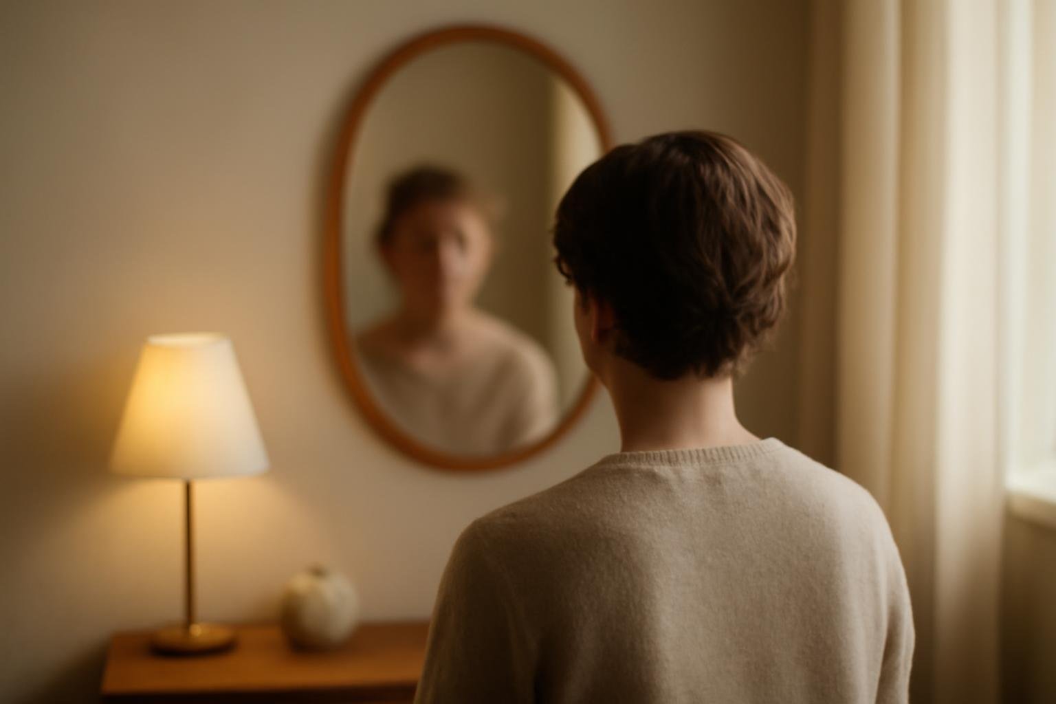 personne-miroir-piece-ambiance-calme