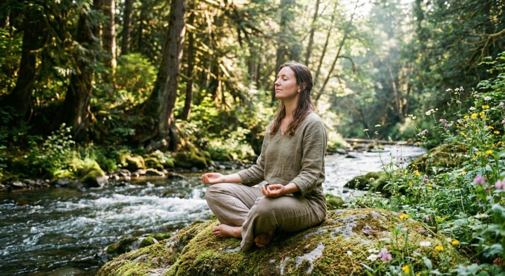 personne-sereine-meditant-nature-apaisante