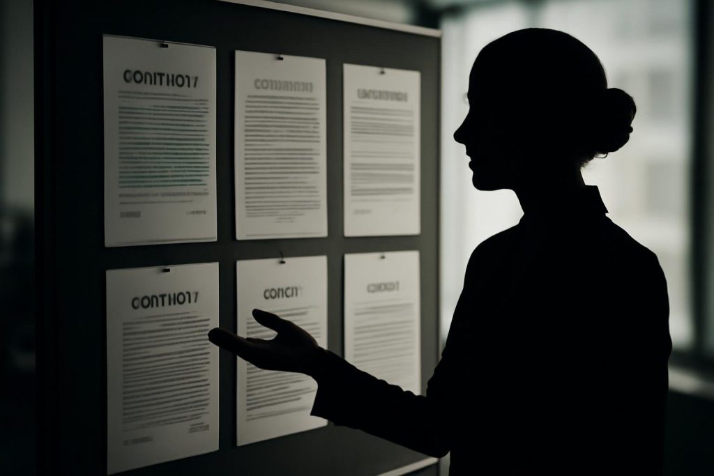 silhouette-bureau-tableau-documents-legaux