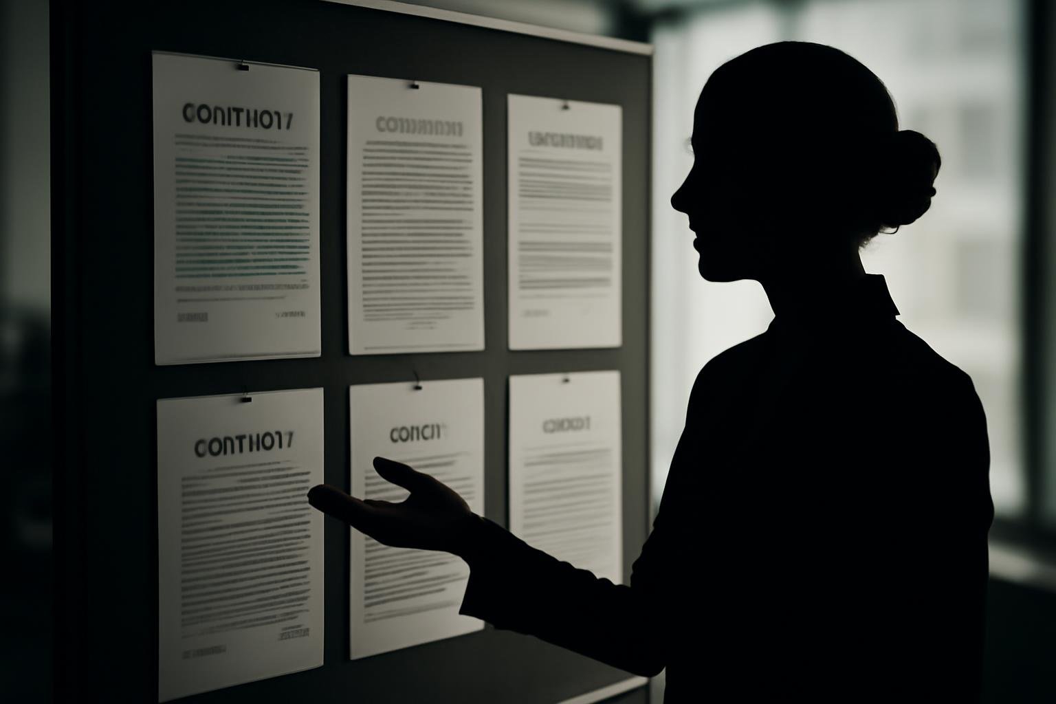 silhouette-bureau-tableau-documents-legaux
