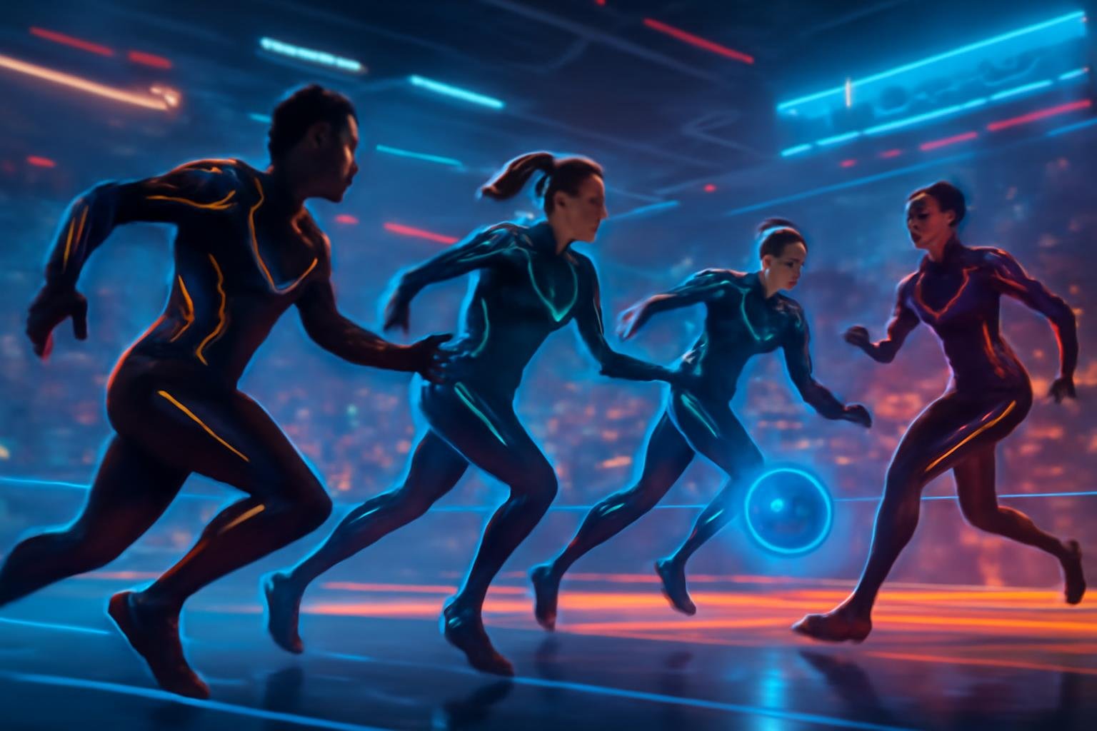 sport-futuriste-arene-moderne-joueurs-mouvement