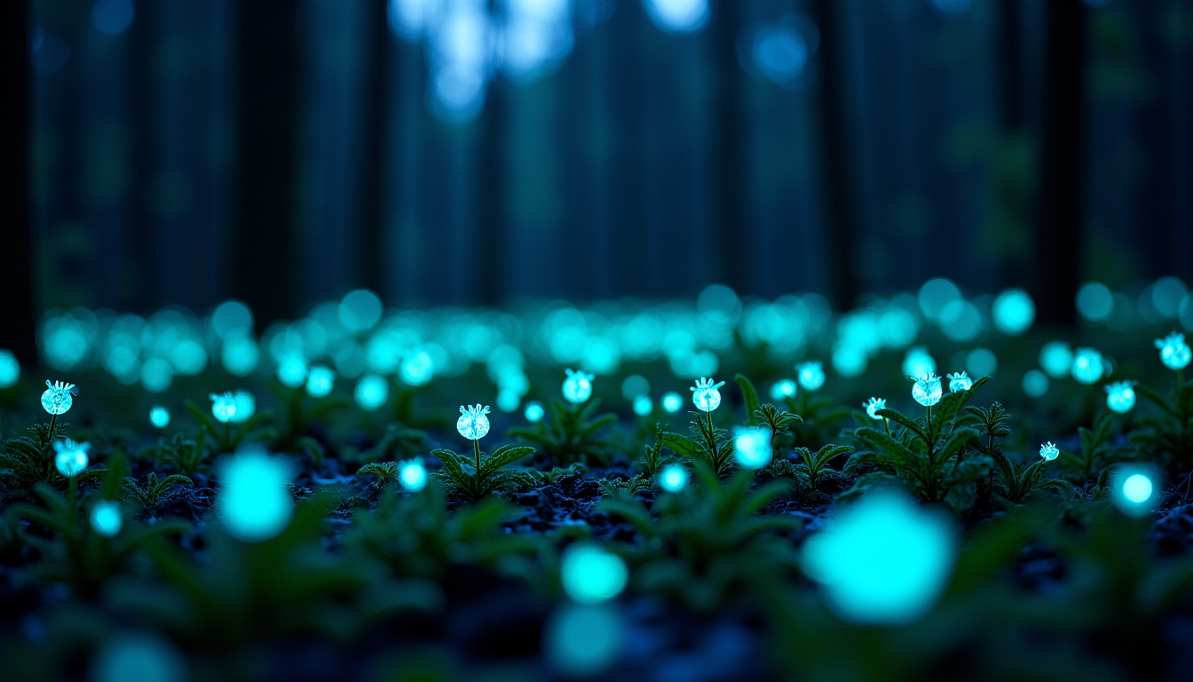 Illustration : ques imitant la bioluminescence : efficacité lumineuse supérieure — l'efficacité de la biomimétique : quand la nature devient l'ingénieur ultime