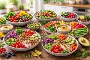 plats-colores-sains-table-rustique