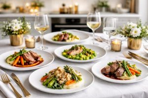 table-dressee-plats-colorés-minimalistes